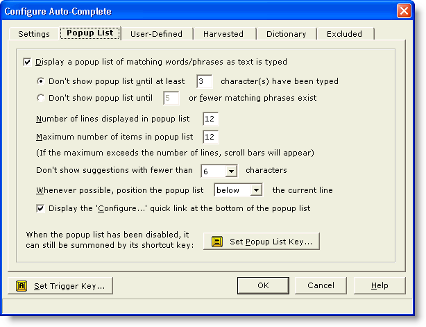 ConfigureAutoCompletePopupList