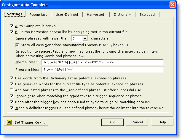 ConfigureAutoCompleteSettings