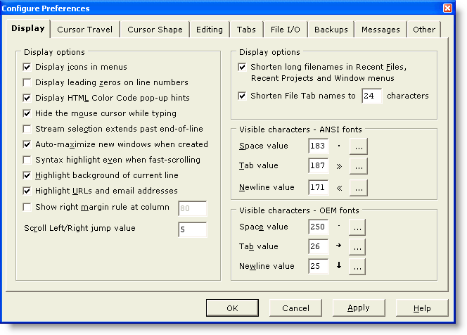 ConfigurePreferencesDisplay