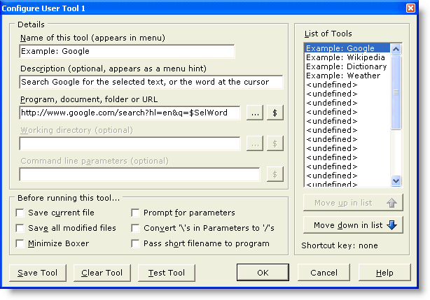 ConfigureUserTools