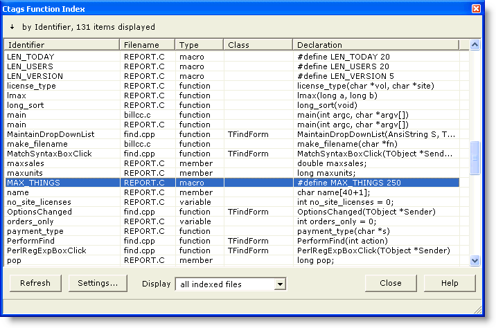 ToolsCtagsFunctionIndex